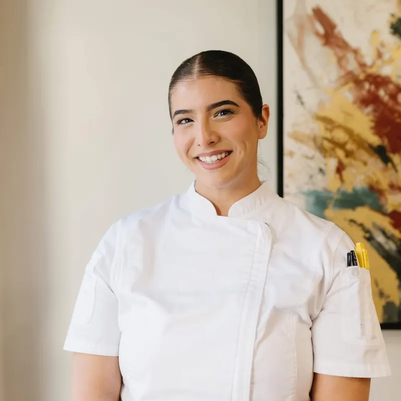 Chef Kimberly Altizer in chef whites